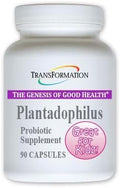 Transformation The Genesis of Good Health Enzymes Plantadophilus Natural Plant-Based Probiotics Supplement, Practitioner Recommended, Non-GMO, for Digestive Health, Immune Support, Gut Balance, 90