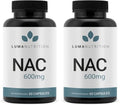 Luma Nutrition NAC Supplement N-Acetyl Cysteine 600 mg - 60 Capsules (Pack of 2)