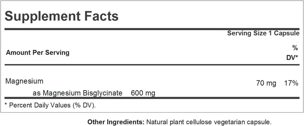 Andrew Lessman ProCaps Magnesium Bisglycinate, 240 Capsules | Magnesium bisglycinate providing gentle, highly bioavailable magnesium in convenient easy-to-swallow capsules.