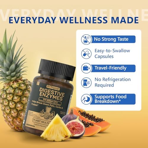 12 PPM Molecular Hydrogen Tablets & Digestive Enzymes with Probiotics and Prebiotics | Daily Wellness & Digestive Routine | 2 Items