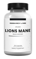 Research Labs Organic Lions Mane Supplement Capsules, 2 Fer 1 Ad - 240 Capsules w/Patent Litropane™ Immune System Booster Nootropic Brain Support Mushroom Supplement. Concentrated & Purified Extract