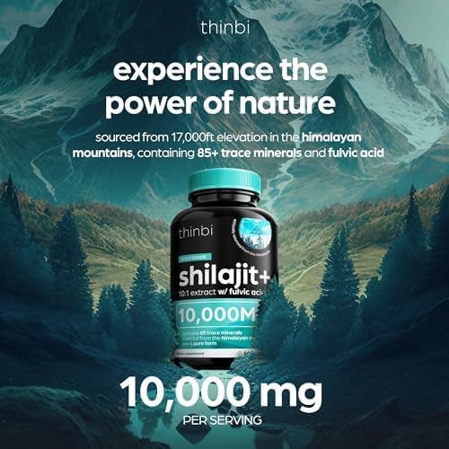Thinbi Himalayan Shilajit Capsules, 90 Count
