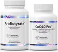 Tesseract Medical Research ProButyrate Gut Health Supplement, Butyric Acid Complex & CoQ10 Pro, Coenzyme Q10 for Health, Muscle Health and Cellular Energy Production