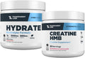 Transparent Labs Hydrate Electrolytes Powder (40 Servings, Tropical Punch) & Creatine HMB (30 Servings, Strawberry Lemonade)