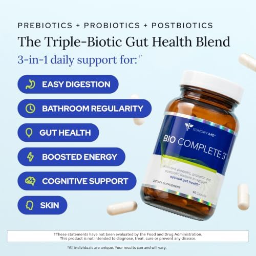 Gundry MD Bio Complete 3 and Total Restore 3 Packs Bundle
