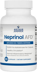 Arthur Andrew Medical, Neprinol AFD, Multi Enzyme Blend with Serrapeptase & Nattokinase, 90 Count (Pack of 1) | Highly Potent Systemic Enzyme Blend Featuring Nattokinase (15,000 FU) & Serrapeptase (45,000 SPU). Heart & Immune Support