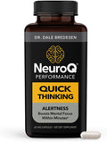 LifeSeasons NeuroQ - Quick Thinking Supplement Pills - Boosts Alertness + Supports Mental Focus - L-Theanine Caffeine L-Tyrosine & Beta-Alanine (60 Capsules)