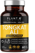 PLANT.O NUTRITION Tongkat Ali Ultrapower - Longjack Extract Supplement for Stamina, Strength, Endurance, Lean Muscle Growth & Recovery - Men's Pre Workout Supplement 60 Capsules Non GMO
