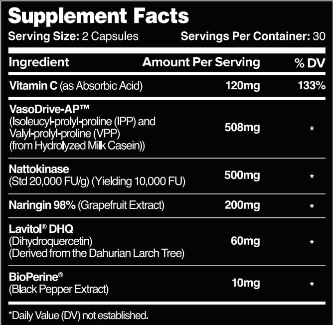Leviathan Nutrition Hemo Flow | Supplement with Nattokinase for Nitric Oxide