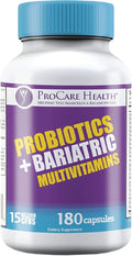 Core-45 + Probiotics Bariatric Multivitamin | Capsule | 180 Ct | ProCare Health | Bariatric Multivitamin + Probiotics | 45mg Iron | 180 Count | 3 Month Supply