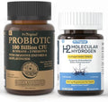 Hydrogen Water Tablets + Probiotics with Prebiotics Bundle 12 PPM H2 Hydrogen Tablets & 35 Strain Probiotics 100 Billion CFU | Daily Supplement Routine | 2 Items