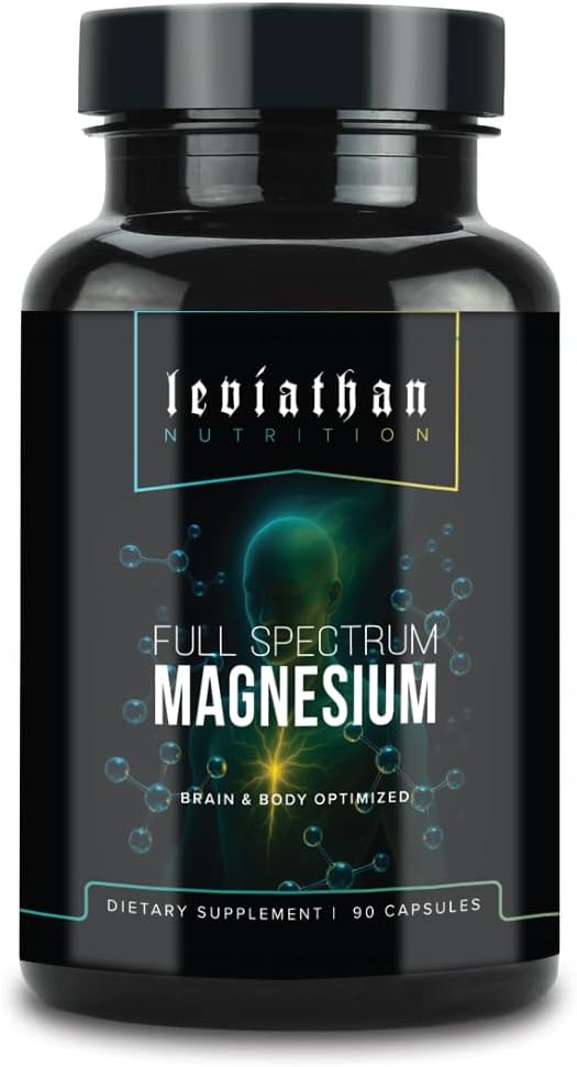 Leviathan Nutrition Full Spectrum Magnesium | with Magnesium L-Threonate, Pidolate, and Glycinate