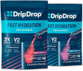 DripDrop Hydration Bold & Juicy Variety Bundle Electrolyte Packets, 32 Ct | Grape, Fruit Punch, Strawberry Lemonade, Cherry, Watermelon, Berry, Lemon, Orange; Single Serve Powder Drink Mix