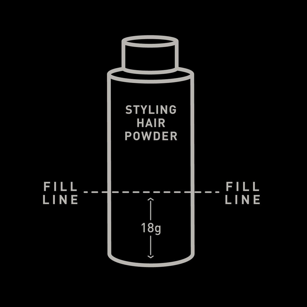 Brickell Men's Styling Hair Powder For Men, Creates Volume, Non-Greasy Texturizing Powder, With Rosehip, Rice Bran Oil, and Arrow Root Powder, 18g, Fragrance-Free