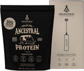 Ancestral Supplements Colostrum Bundle & Frother Wand – Grass Fed, Pasture Raised Organ Blend with Bioactive Colostrum, Rechargeable Electric Frother Wand (Double Whisk, Stainless Steel)