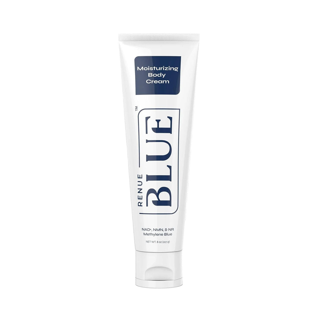 Renue Blue Methylene Blue Moisturizing Body Cream – Liposomal NAD+ Complex with Antioxidants, Peptides, and Botanical Extracts for Hydrated, Healthier‑Looking Skin