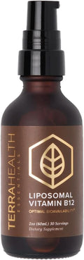 Terra Health Essentials - Liposomal B12 | Support Energy & Mood, Promote Memory, Aid Immune System (1 Bottle, 30 Day Supply)