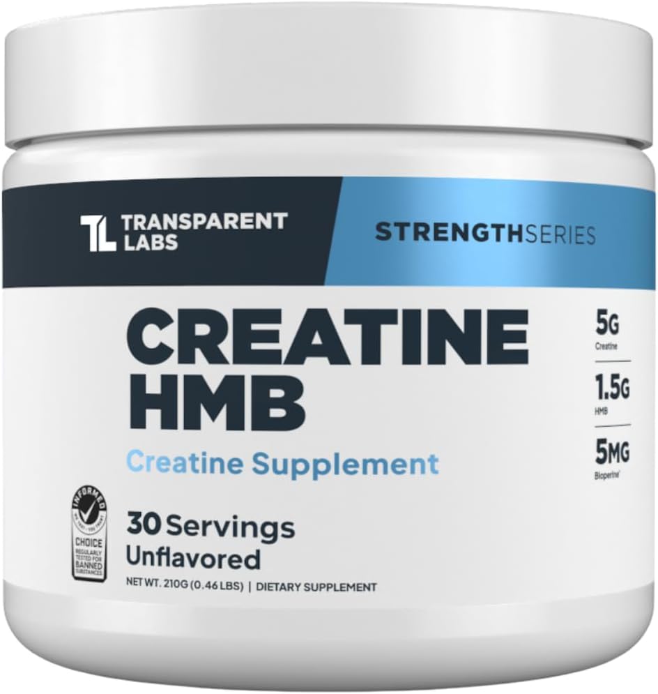 Transparent Labs Grass-Fed Whey Protein Isolate, Milk Chocolate, Creatine HMB, Unflavored - 30 Servings