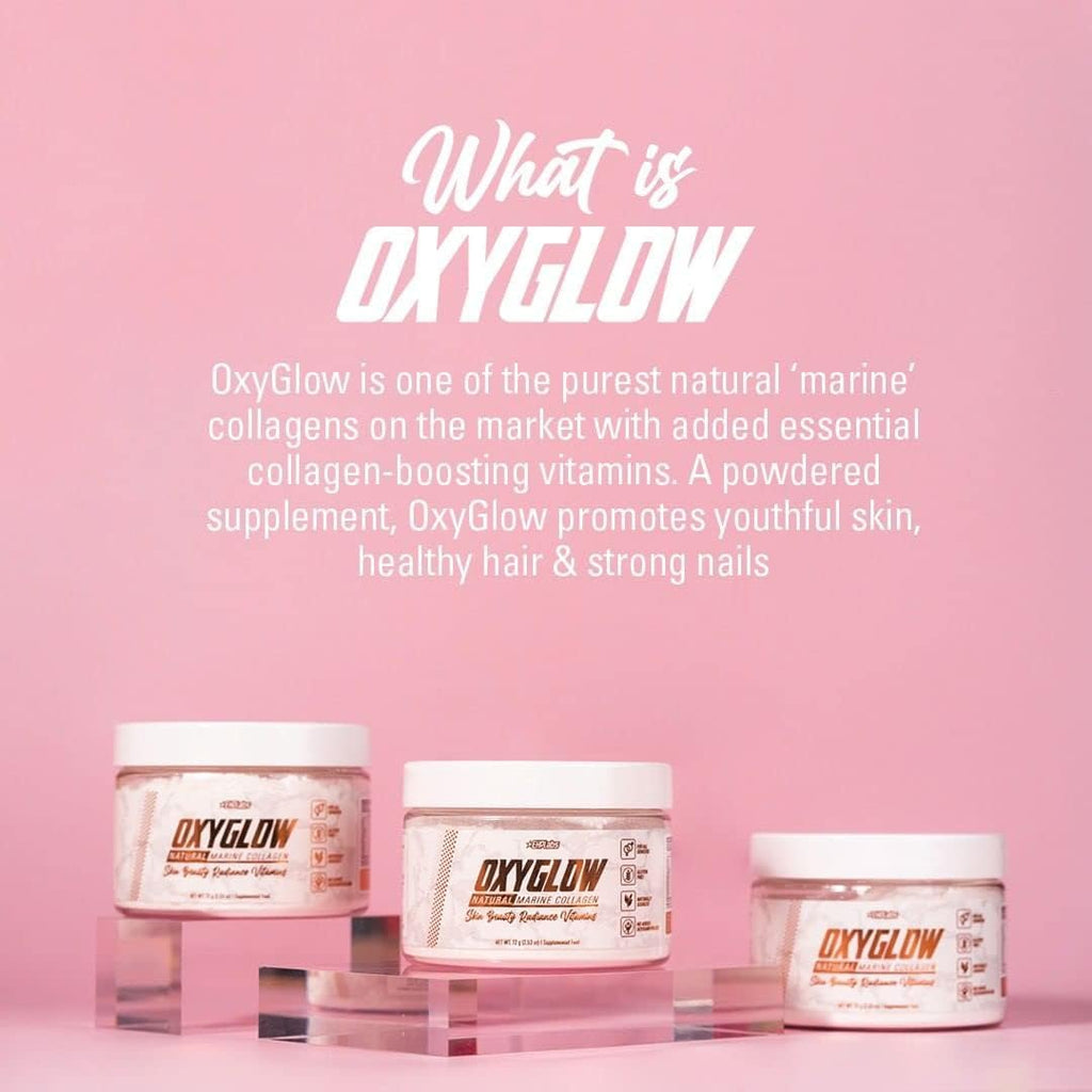 EHP Labs OxyGlow Marine Collagen Peptides Powder, Unflavored, 30 Servings | Hydrolyzed For Fast Absorption. Supports Skin Elasticity & Firmness, Stronger Hair And Faster Nail Growth. Mixes Clear.