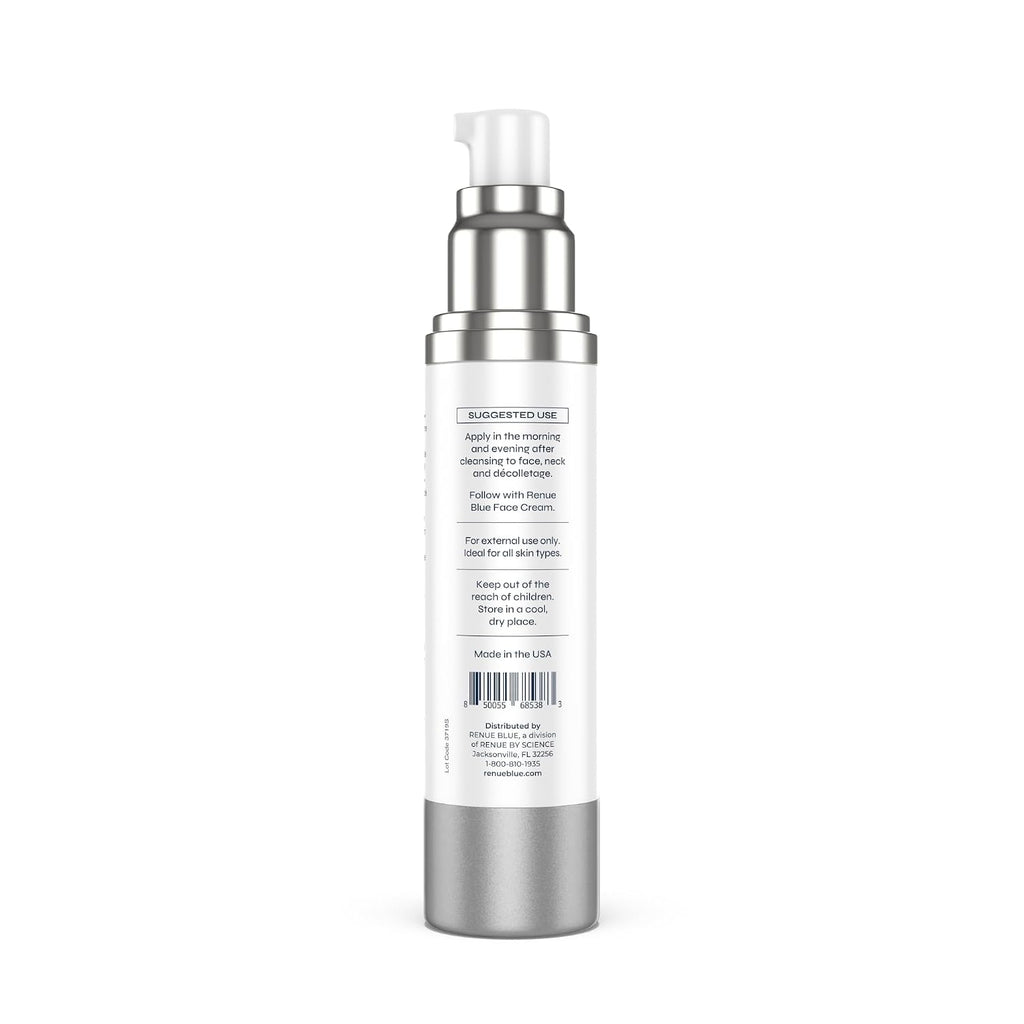 Renue Blue Methylene Blue Face Serum - Liposomal NAD+ Complex and Nutrients for Skin Rejuvenation, Deep Hydration, and Anti-Aging Support