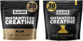 Gains in Bulk Instantized Creatine Monohydrate for Women and Men, Soluble Pre Workout Powder, Supports Muscle Building, Strength and Performance, Unflavored and Sweet Lemonade, 60 Servings