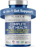 4-in-1 Gut Health Support – Prebiotics + Probiotics + Postbiotics + Digestive Enzymes for Women and Men – DE111 Spore Probiotic for Digestive Support & Bloating – Non-GMO – 60 Veggie Capsules