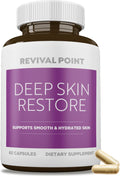 Deep Skin Restore- Advanced Dermal Repair Complex to Boost Firmness, Hydration, & Elasticity– Vegan Collagen Builder & Skin Supplement with 6 Clinically Proven Ingredients– 60 Capsules