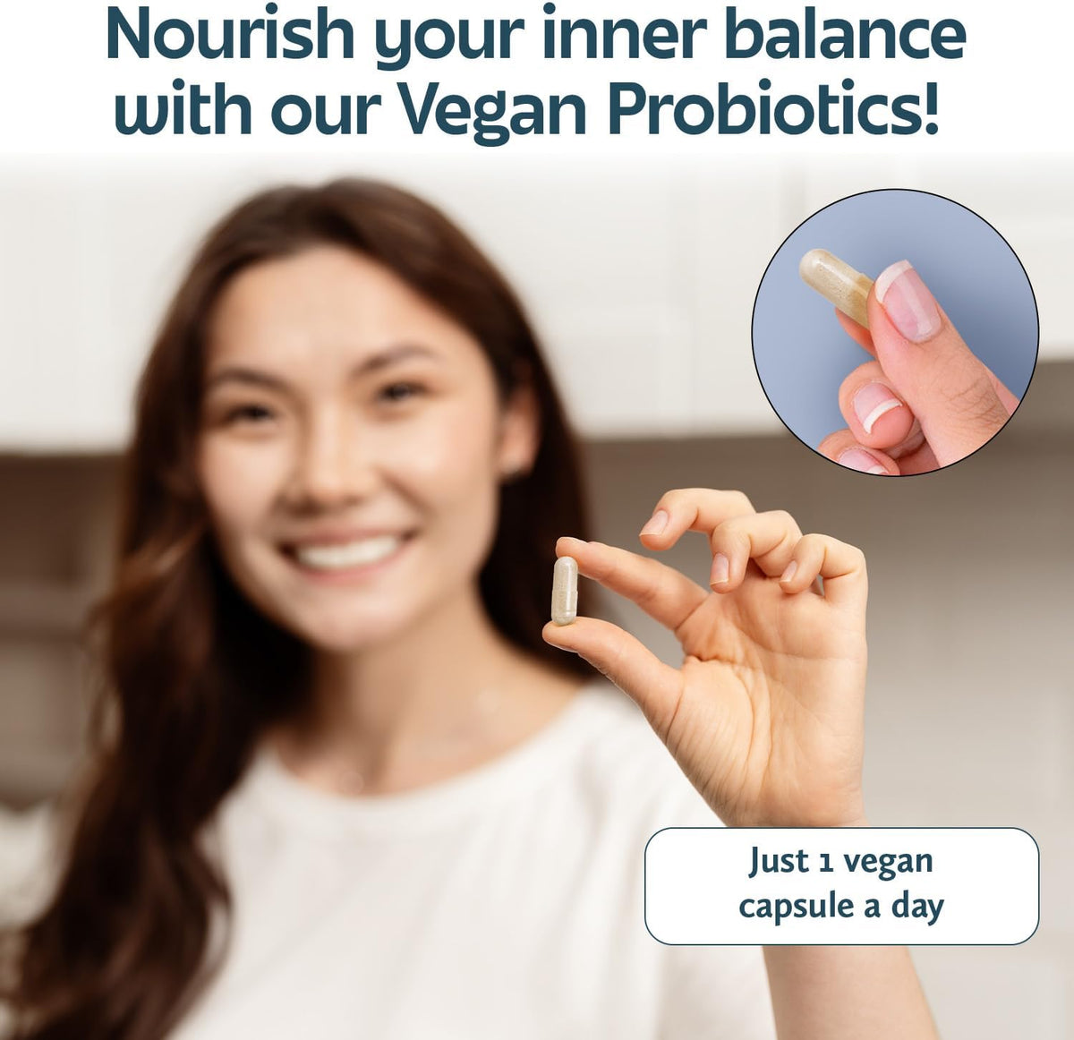 Future Kind Vegan Probiotics for Women and Men - 30 Billion CFUs Probiotics for Digestive Support (30 Adult Probiotic Capsules) No GMOs, Daily Probiotic Supplements from 42 Fruits & Vegetables