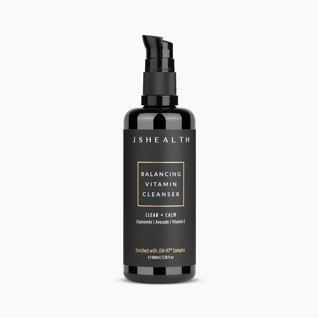 JSHealth Facial Cleanser Gentle Face Wash for Women & Men | With Sensitive Skin in Mind, Made with Vitamins C & E, Avocado Oil, & Chamomile