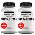 Research Labs Liposomal Glutathione Supplement w/Gluta-IV™, 100x Enhanced Absorption Over Powder Glutathione. 2 Fer 1 Ad, 120 Total Liposomal Softgels