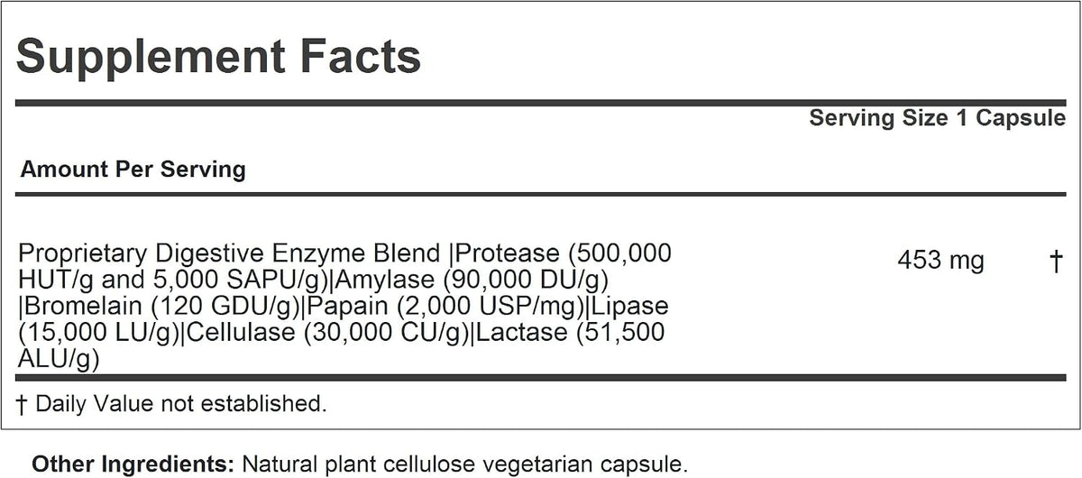 Andrew Lessman ProCaps Digest Assure Vegetarian Digestive Enzymes 60 Capsules