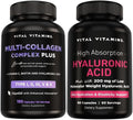 Vital Vitamins Multi-Collagen Plus 150 ct + Hyaluronic Acid Capsules 60 ct