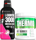 ProSupps L-Carnitine 3000 Stimulant Free Liquid Shots (31 Servings, Dragon Fruit) and Thermo Fat Burning Thermogenic Powder (25 Servings, Spicy 'Rita) Bundle