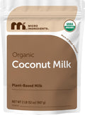 Micro Ingredients Organic Coconut Milk Powder, 2 Lb | Plant-Based Creamer for Coffee, Tea & Smoothies | Rich & Creamy, Easy Mixing | Non-GMO, Gluten-Free, Keto & Paleo Friendly