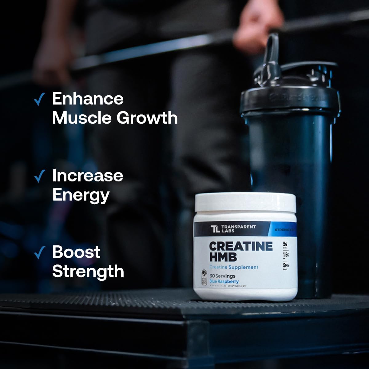 Transparent Labs Hydrate Electrolytes Powder (40 Servings, Tropical Punch) & Creatine HMB (30 Servings, Unflavored)