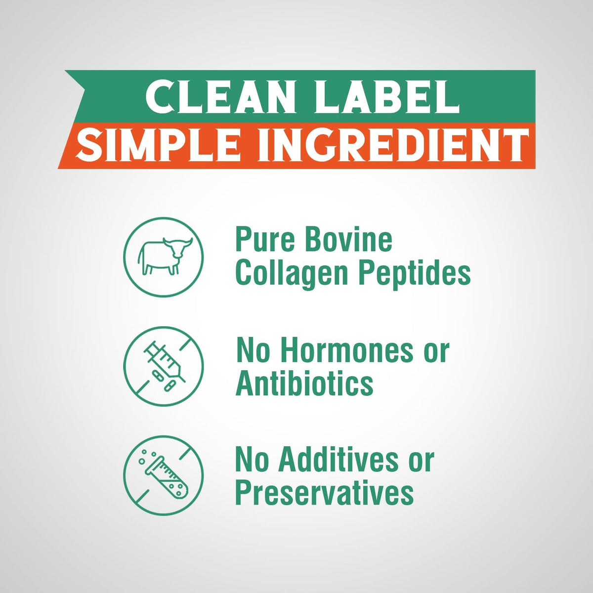 Vitalibre Bovine Collagen Peptides Powder for Women and Men, Grass-Fed Hydrolyzed Collagen Protein Type I & III, Skin, Hair, Nails, Bones, Digestion, Unflavored, Non-GMO, Keto & GF, 22 Servings, 16oz