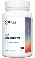 Renue By Science Quercetin | High Strength Liposomal Quercetin Supplements | 90 Quercitin Capsules - 150mg Quercetin per Serving | Non-GMO | Made in the USA & Third-Party Tested