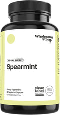 Wholesome Story Spearmint Capsules Supplement | 1000mg Spearmint Leaf | 333.33mg Per Capsule | Supports Hormones, Digestion & Gut | Mentha Spicata | 30-Day Supply