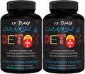 Research Labs 15 Day Colon Cleanse & Detox for Less Bloat Flat Tummy w/Probiotics - 2 Fer 1 - Constipation Relief - Flushes Toxins, Boosts Energy. Clinically Researched Safe and Effective Formula