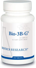 BIOTICS RESEARCH Bio-3B-G Vitamin B Complex, Vitamin B Complex Supplement for Stress, Energy and Adrenal Health Gluten Free Supplement 180 Tablets