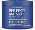 BodyHealth PerfectAmino Powder - BCAA and EAA Powder for Pre and Post Workout - Amino Acid Energy Drink for Men and Women to Support Lean Muscle and Recovery - Lemon Lime - 30 Servings