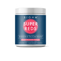 BIOHM Super Greens, Green Superfood Powder (8.5 Oz, 30 Servings) Antioxidant Veggie Powder & Smoothie Mix, 34 Superfoods & Spirulina, Digestive Enzymes, Prebiotics and Probiotics, Mixed Berry Flavor