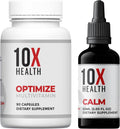 10X Health Methylated Multivitamin - Daily + Calm Kit | Multinutrient Capsules + L-Theanine & GABA Liquid Drops, 2-Pack Bundle