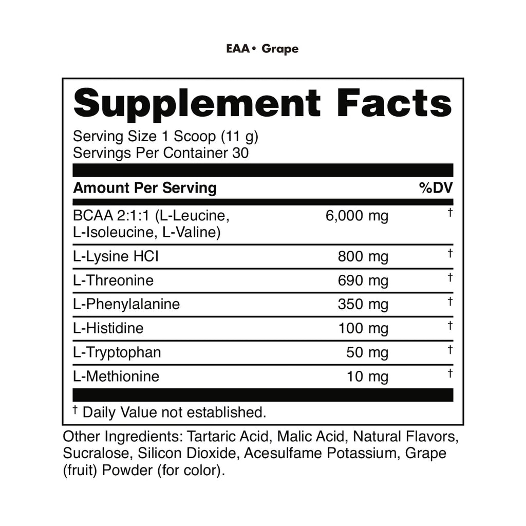 Bucked Up Essential Amino Acids - EAA Powder - Easy Mix, Non Clumping Formula - for Pre/Intra Workout - Pina Colada Flavor - 30 Servings - 11.6 oz