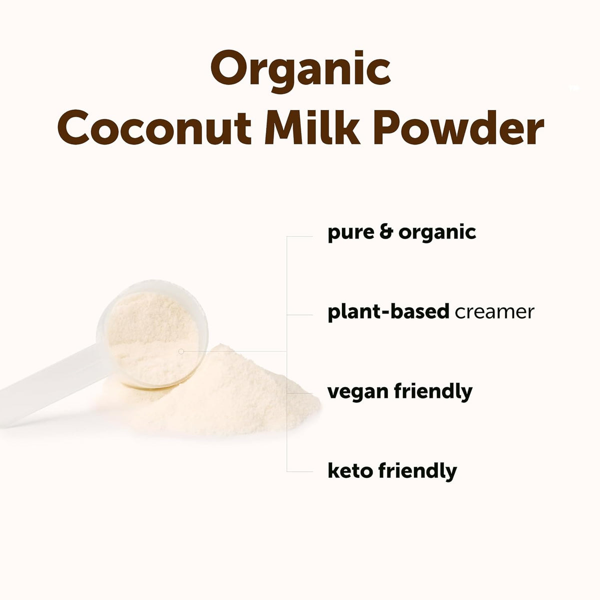 Micro Ingredients Organic Coconut Milk Powder, 2 Lb | Plant-Based Creamer for Coffee, Tea & Smoothies | Rich & Creamy, Easy Mixing | Non-GMO, Gluten-Free, Keto & Paleo Friendly