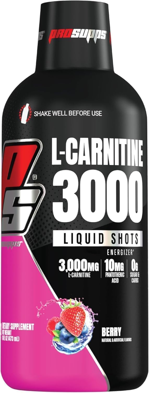 ProSupps L-Carnitine 3000 Stimulant Free Liquid Shots (31 Servings, Berry) and Mr. Hyde Signature Series Pre-Workout Energy Powdered Drink (30 Servings, Blue Razz) Bundle