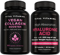 Vital Vitamins Vegan Collagen Booster 60 ct + Hyaluronic Acid Capsules 60 ct