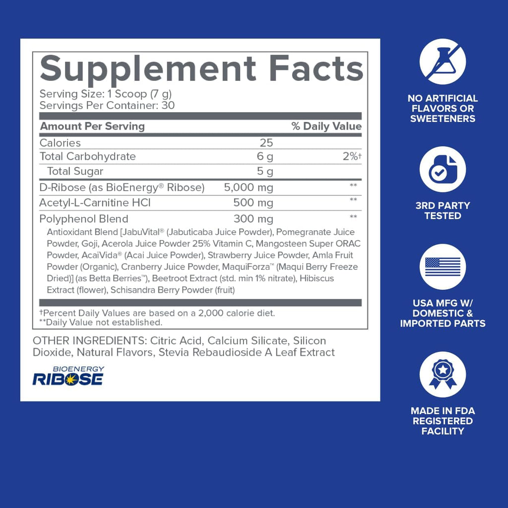 Gundry MD Energy Renew Supplement, Passion Fruit Flavor Powder, 30 Servings | Muscle Recovery, Cardiovascular Health Support, Natural Energy Booster without the Crash, Sugar & Artificial Sweetener Free
