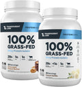 Transparent Labs Grass-Fed Whey Protein Isolate (30 Servings, Chocolate Peanut Butter) & Grass-Fed Whey Protein Isolate (30 Servings, French Vanilla)