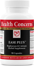 Health Concerns Ease Plus – Mood Balance, Stress Support, Liver & Digestive Harmony – Bupleurum & Calcium Herbal Supplement – Chinese Traditional Supplements – 90 Capsules